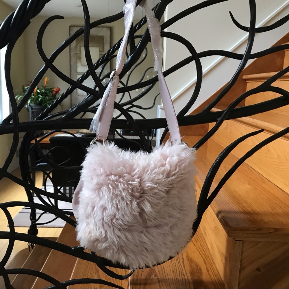 UGG Pink Fur Shoulder Bag - Picture 5 of 13